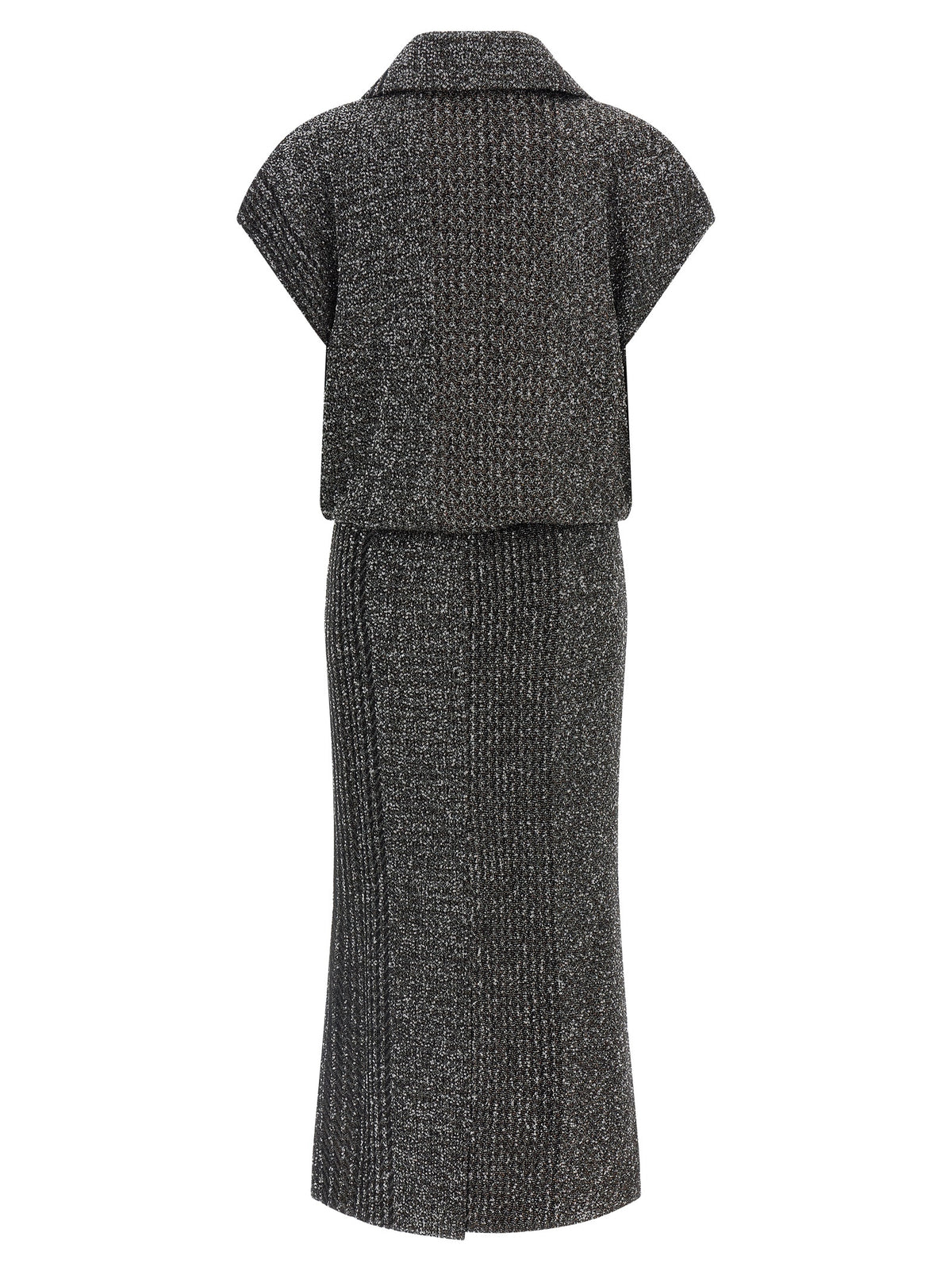 Missoni Graues Midikleid aus Polyamid