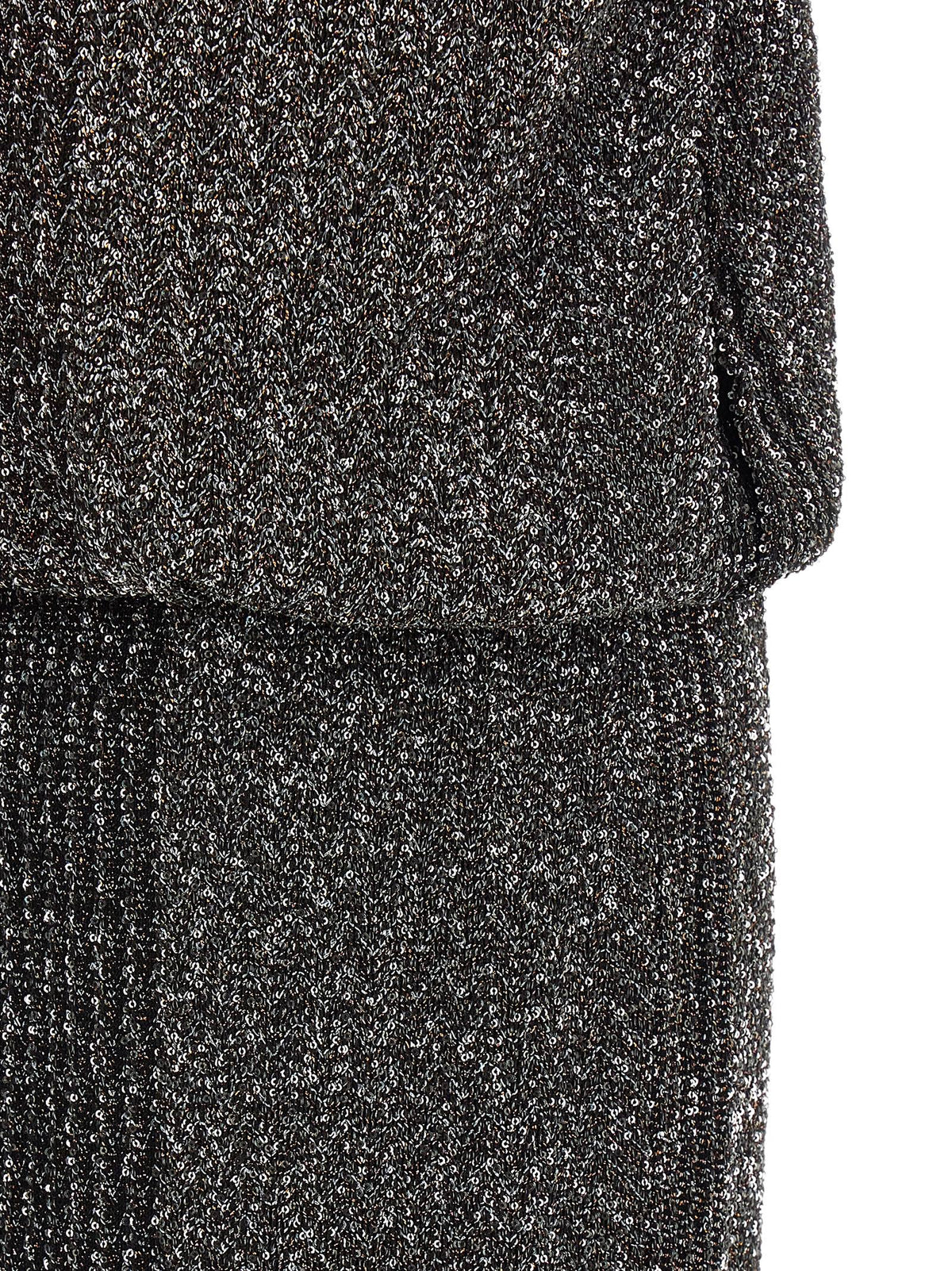 Missoni Graues Midikleid aus Polyamid
