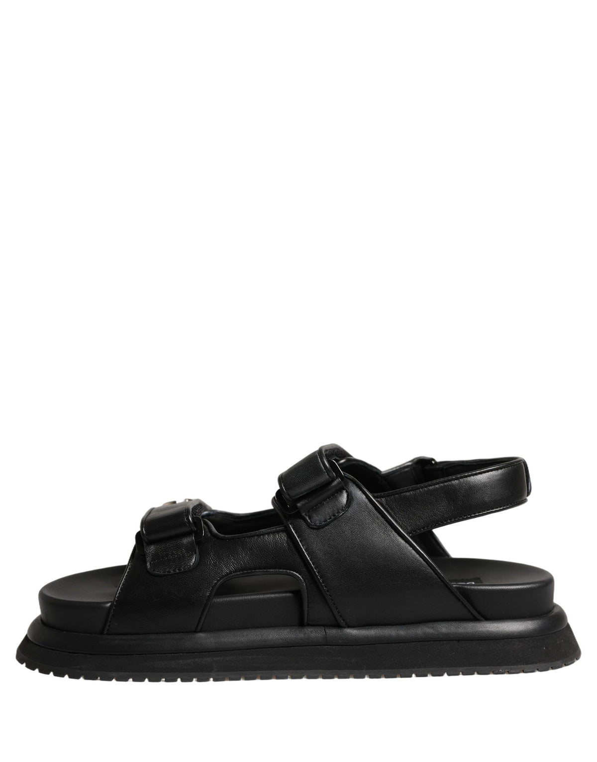 Dolce & Gabbana Schwarze DG Logo Sandalen Pantoletten Hausschuhe