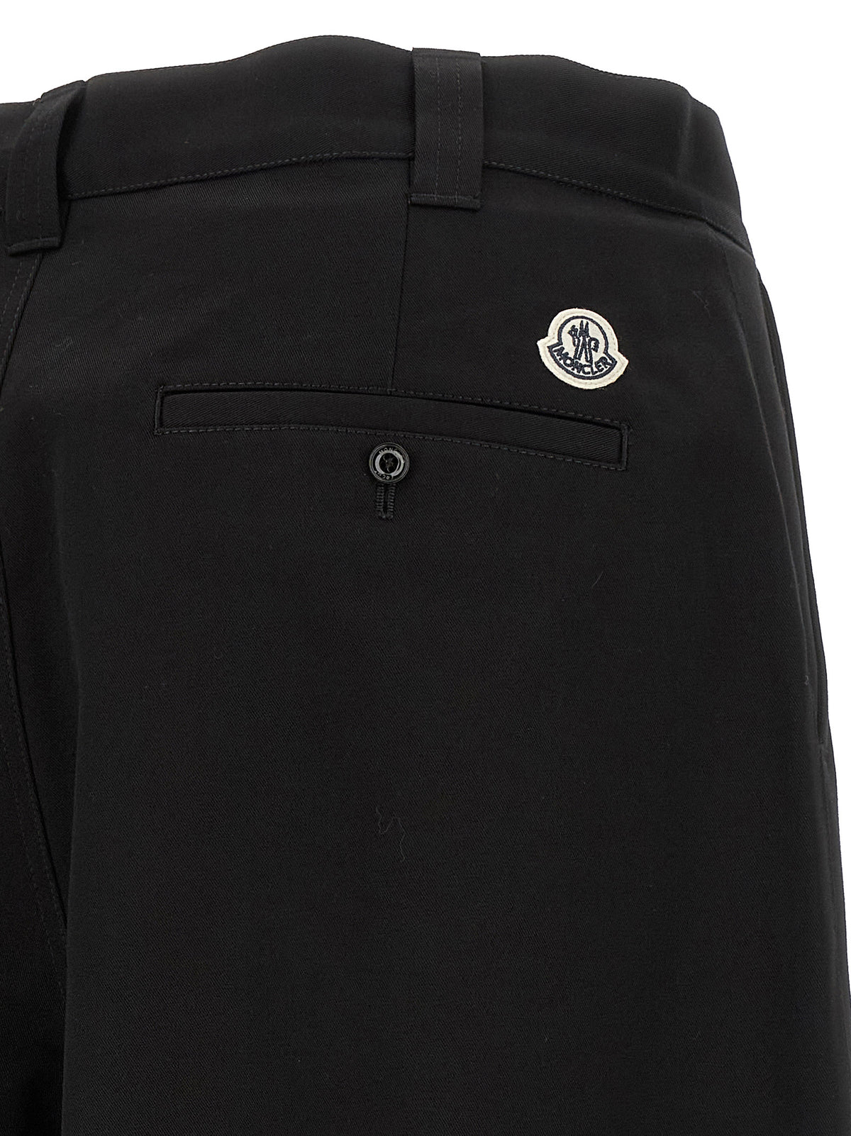 MONCLER GENIUS Schwarze Baumwoll-Freizeithose