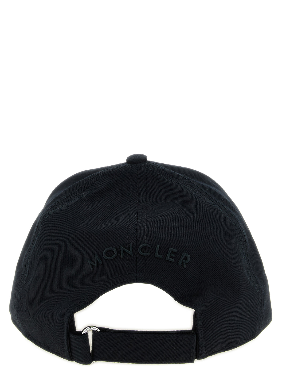 Moncler Schwarze Baumwollkappe (Baseball Cap)