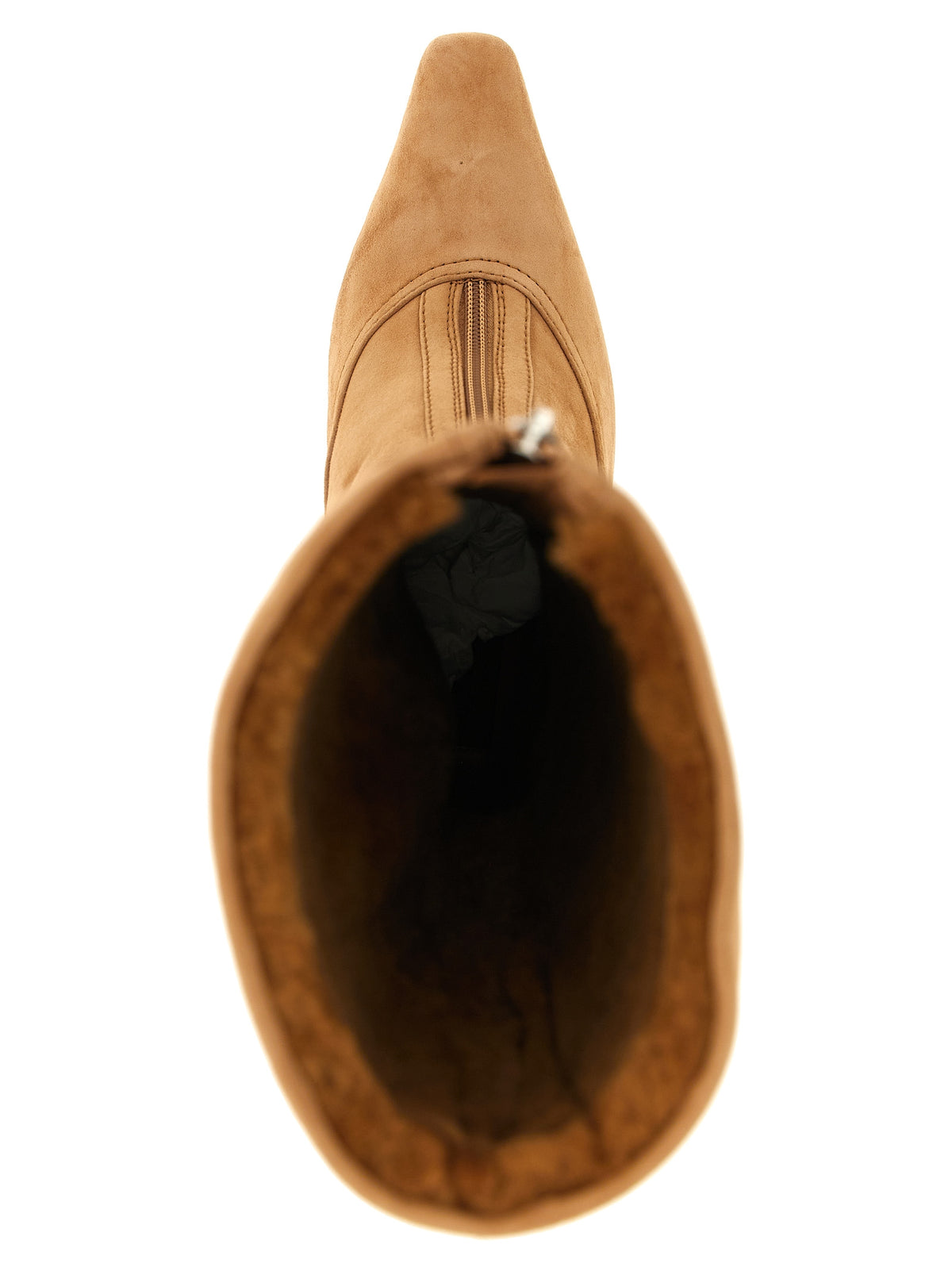 Jimmy Choo Beige Lammleder Overknee-Stiefel
