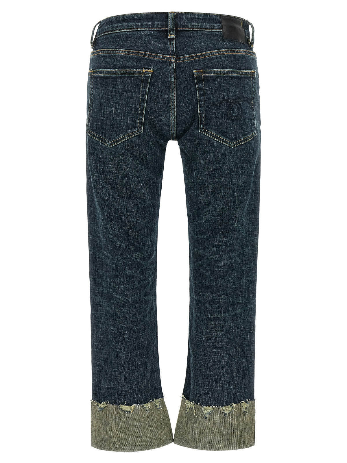 R13 Blaue Jeans aus Baumwolle im geraden Schnitt
