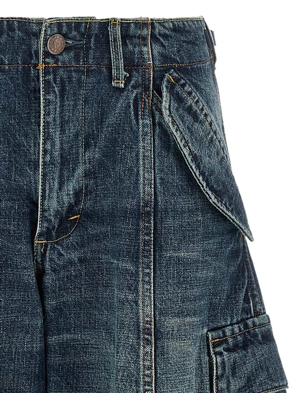 R13 Blaue Baumwolljeans Denim