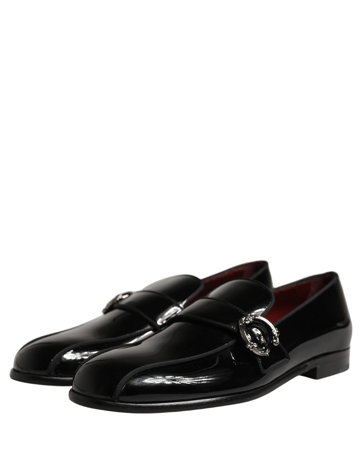 Dolce & Gabbana Schwarze Herren-Loafer aus Lackleder