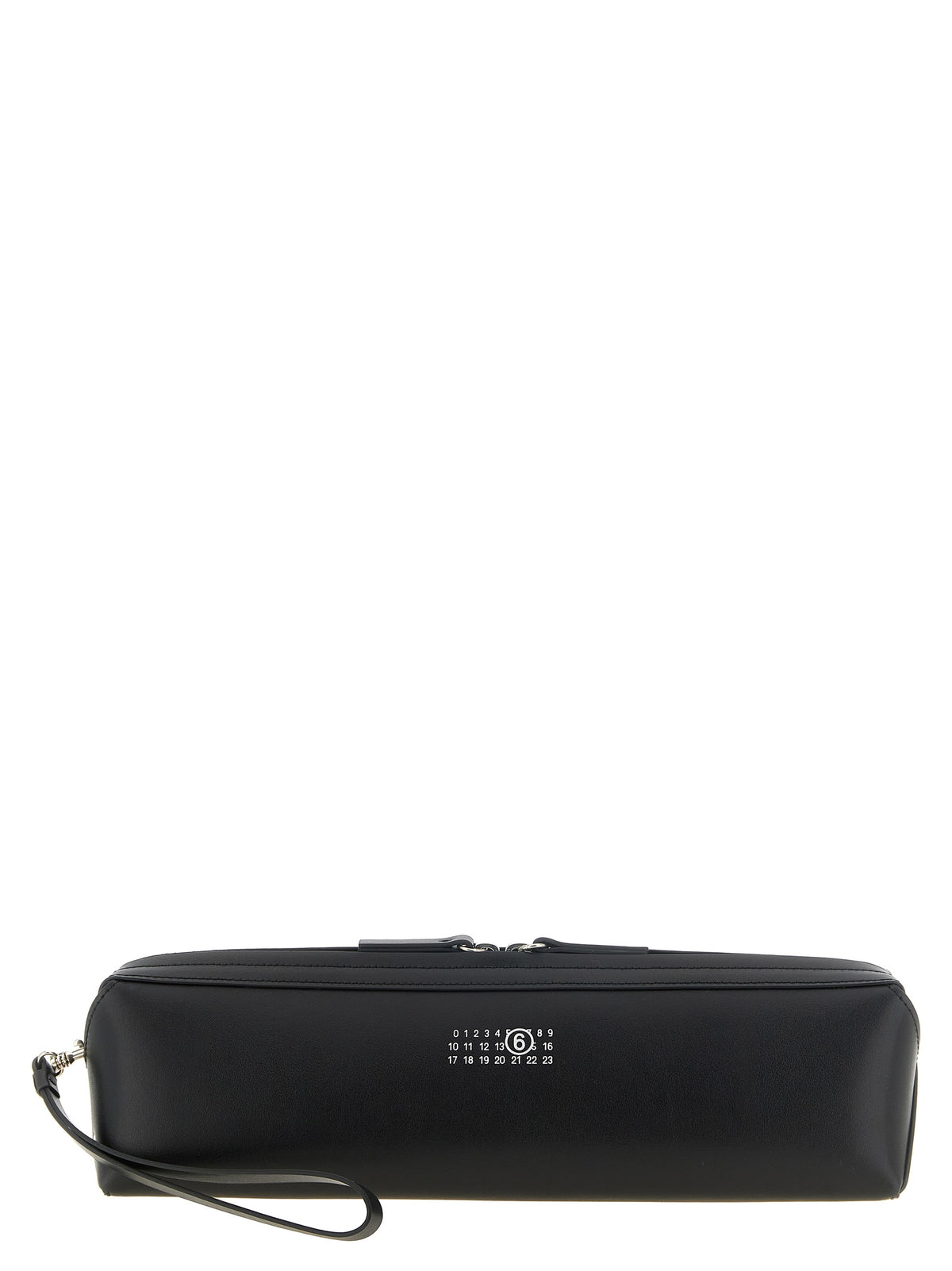 MM6 Maison Margiela Schwarze Clutch aus Rindsleder