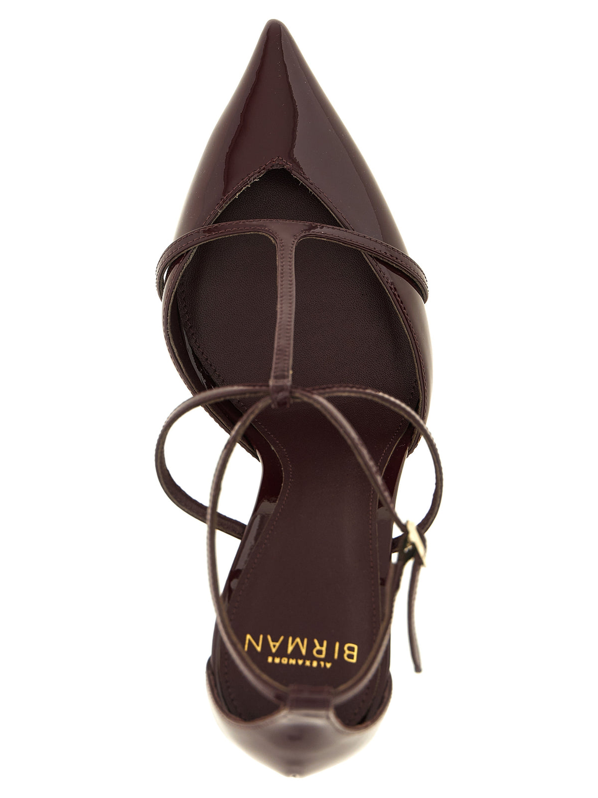 Alexandre Birman Pumps aus bordeauxfarbenem Kalbsleder mit hohem Absatz