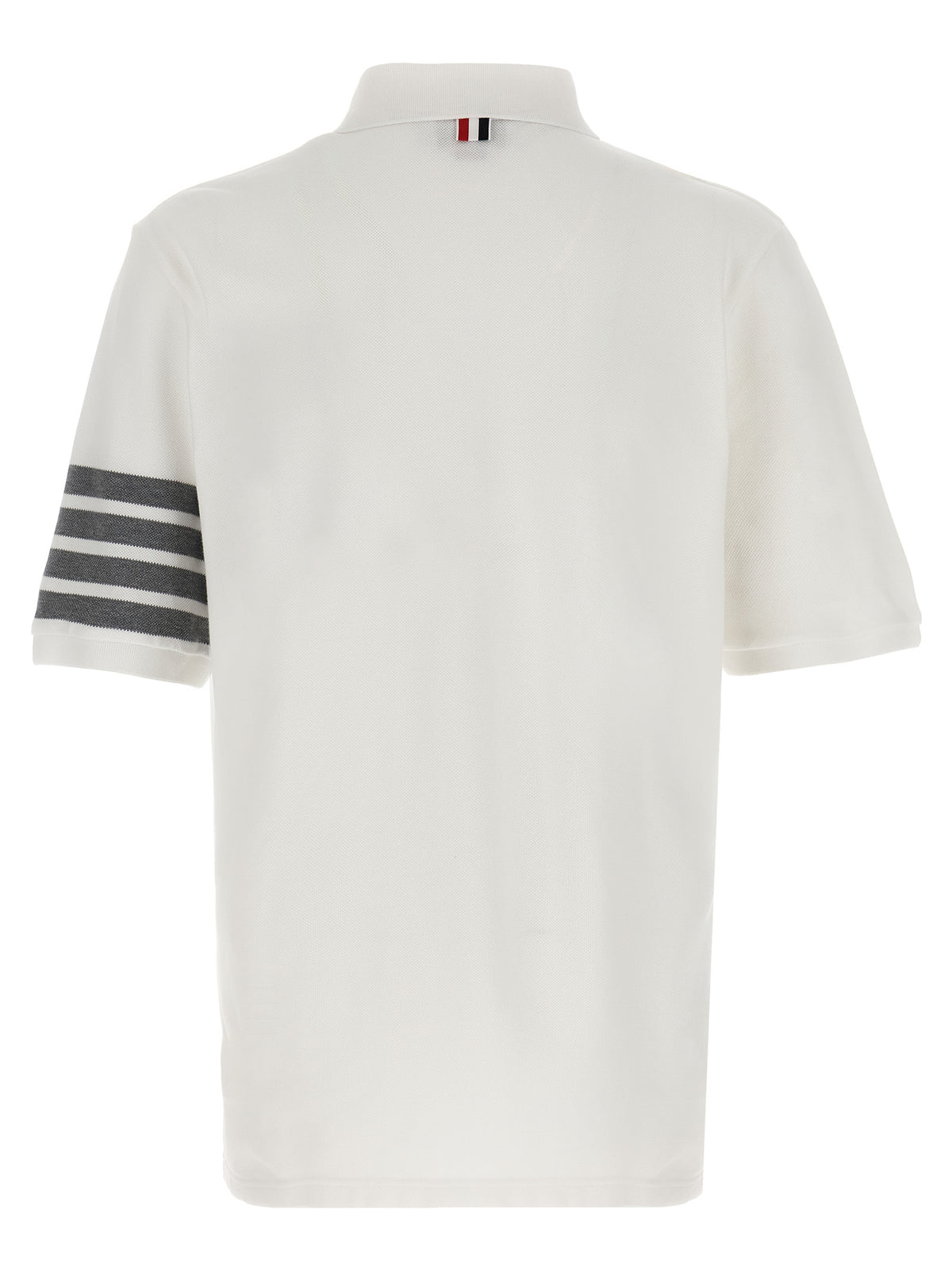 Thom Browne Weißes Poloshirt aus Baumwolle
