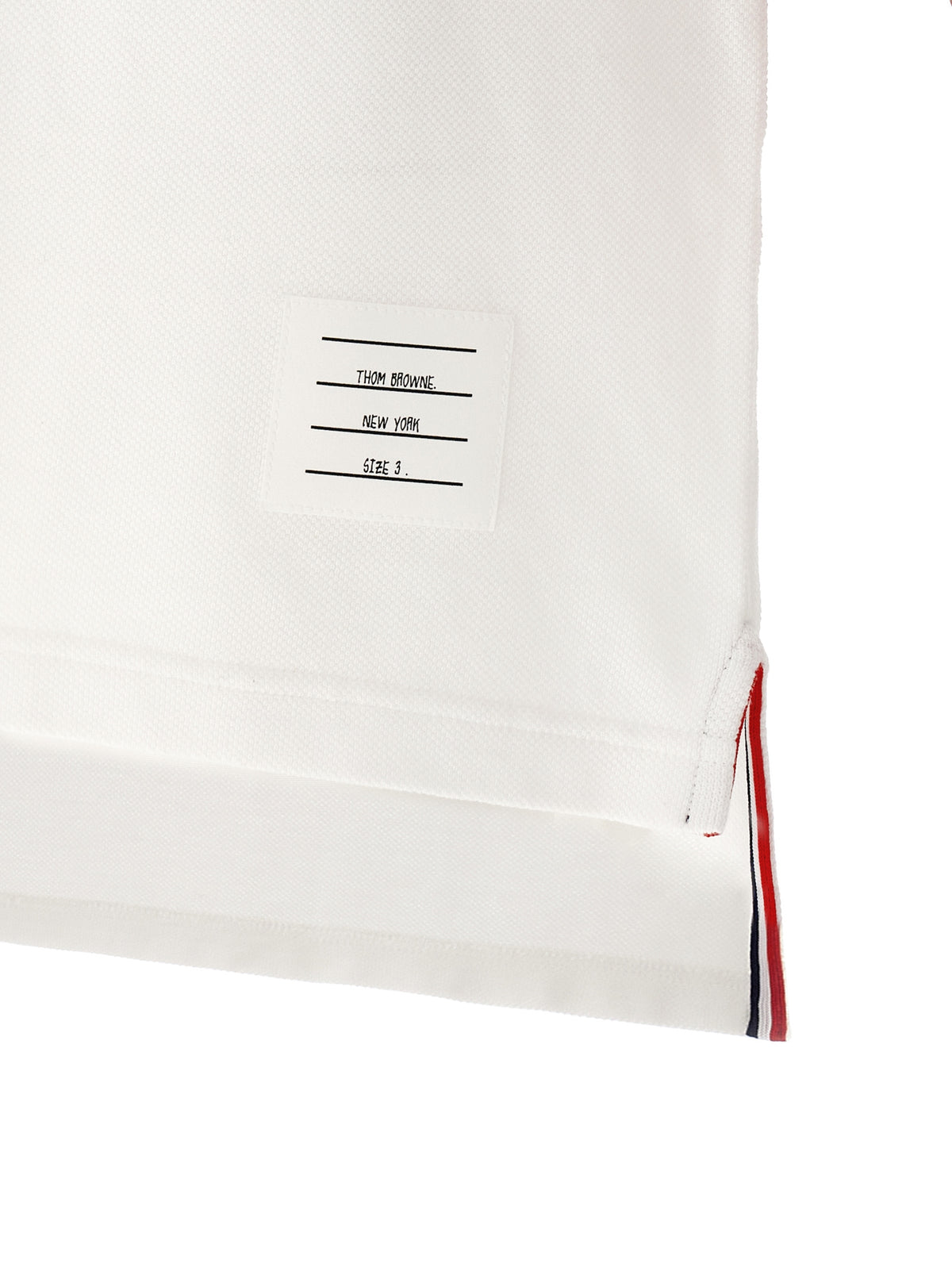 Thom Browne Weißes Poloshirt aus Baumwolle