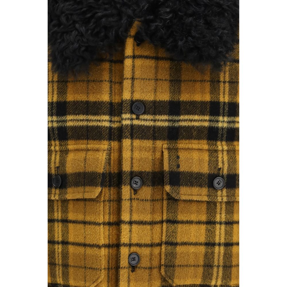 Fendi Mehrfarbige Jacke aus Ovis Aries Wolle, durchgehend
