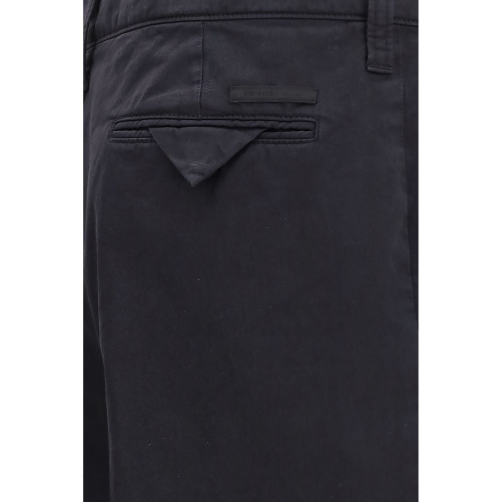 Prada Blaue Baumwoll-Freizeithose