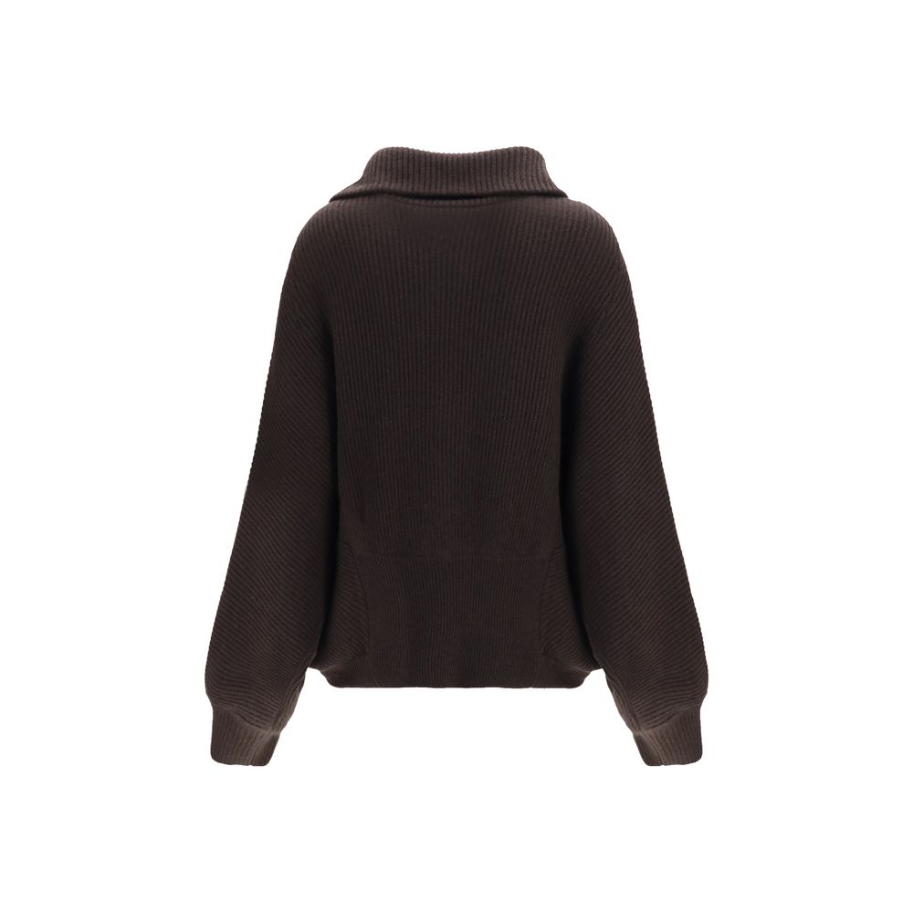 Brunello Cucinelli Brauner Kaschmir-Strickjacke