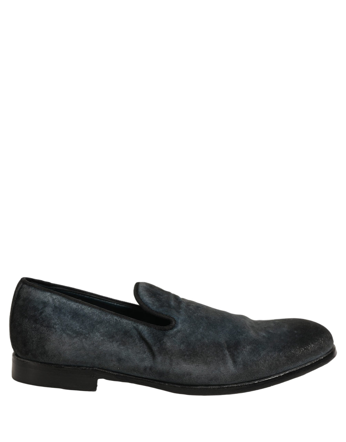Dolce & Gabbana Blaue Mokassins aus Wildleder zum Hineinschlüpfen für Herren