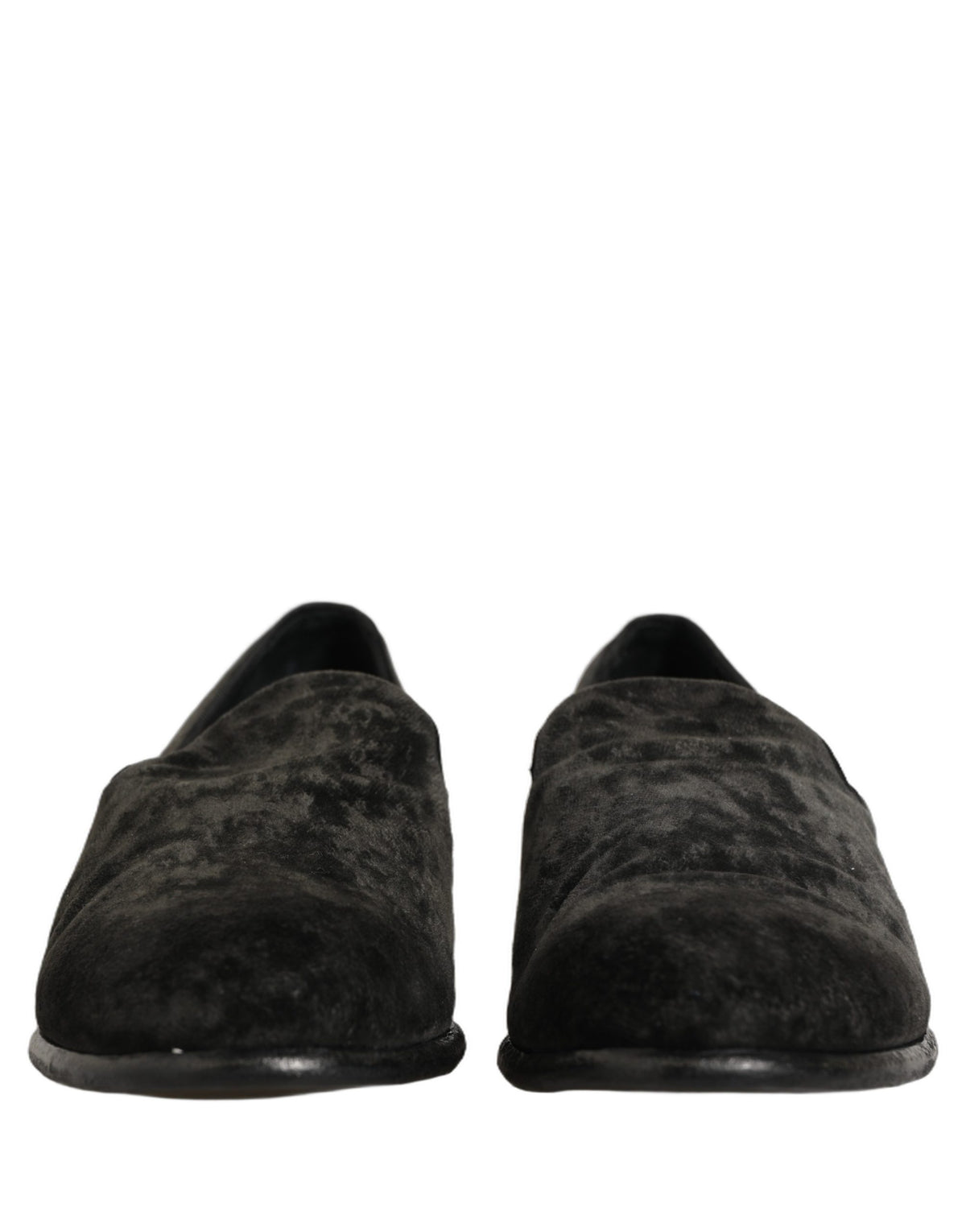 Dolce & Gabbana Schwarze Mokassins aus Wildleder, zum Hineinschlüpfen, Herrenschuhe