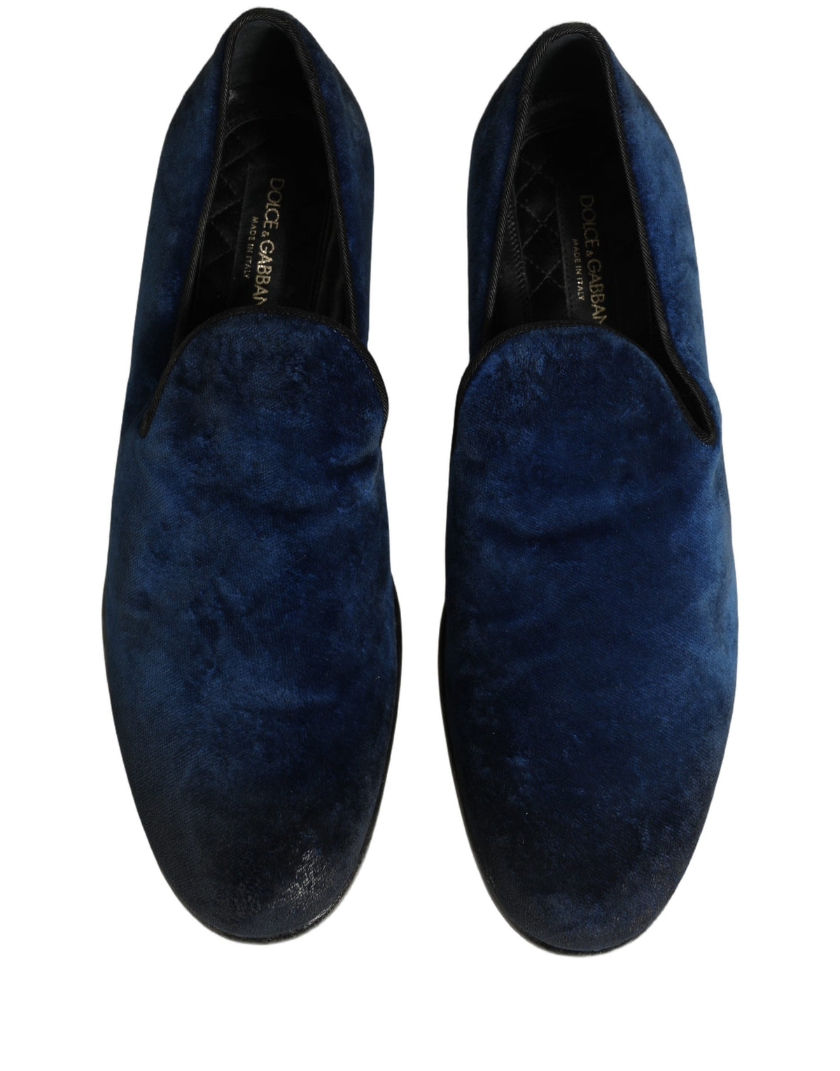 Dolce & Gabbana Blaue Mokassins aus Wildleder zum Hineinschlüpfen für Herren