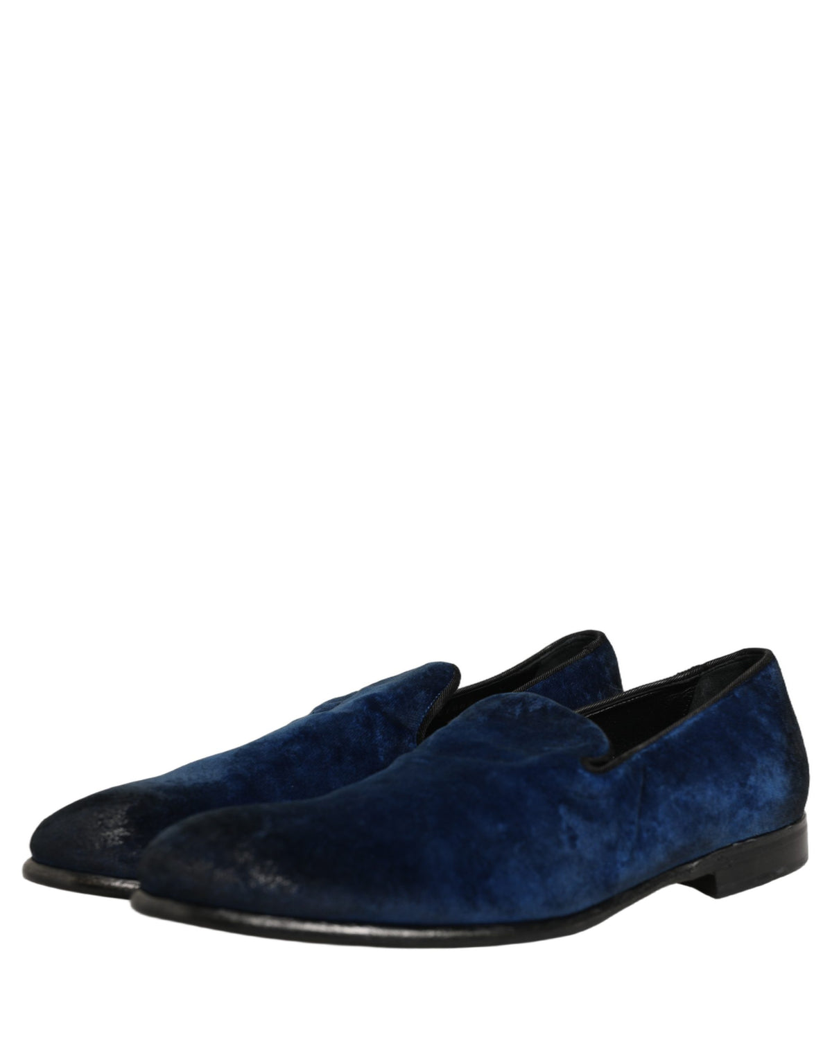 Dolce & Gabbana Blaue Mokassins aus Wildleder zum Hineinschlüpfen für Herren