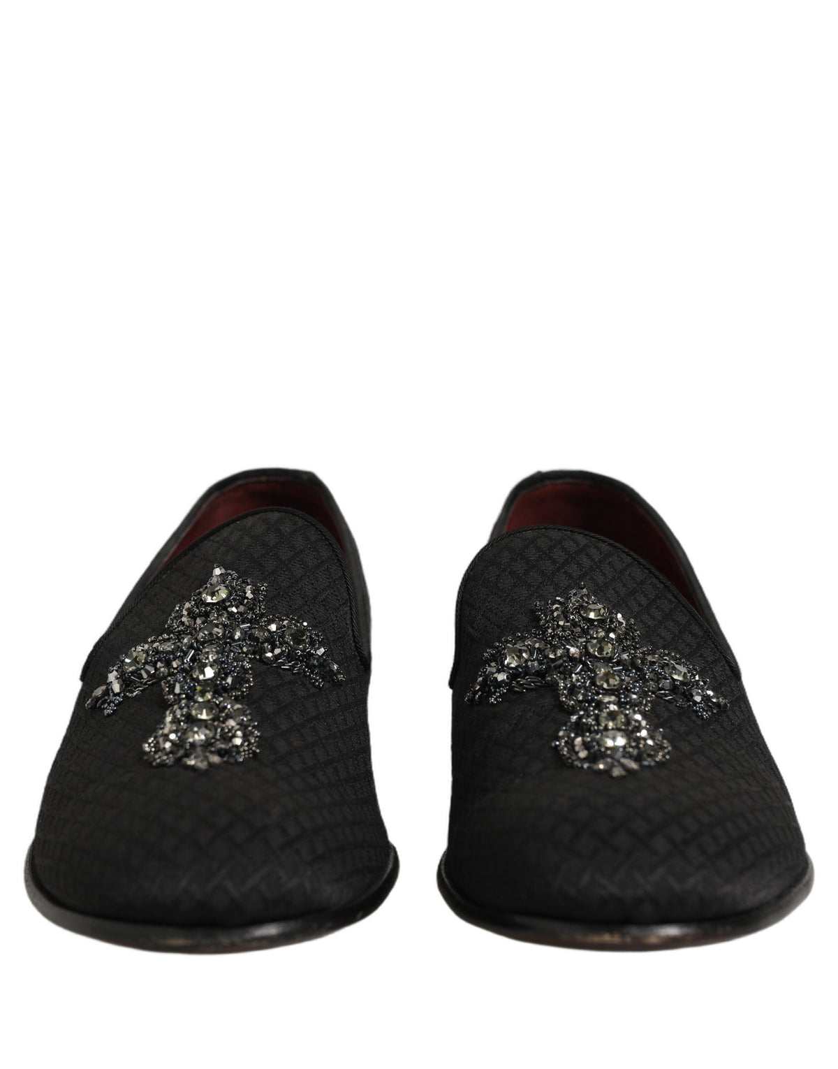 Dolce & Gabbana Schwarze Wildleder Mokassins mit Kreuz-Applikation