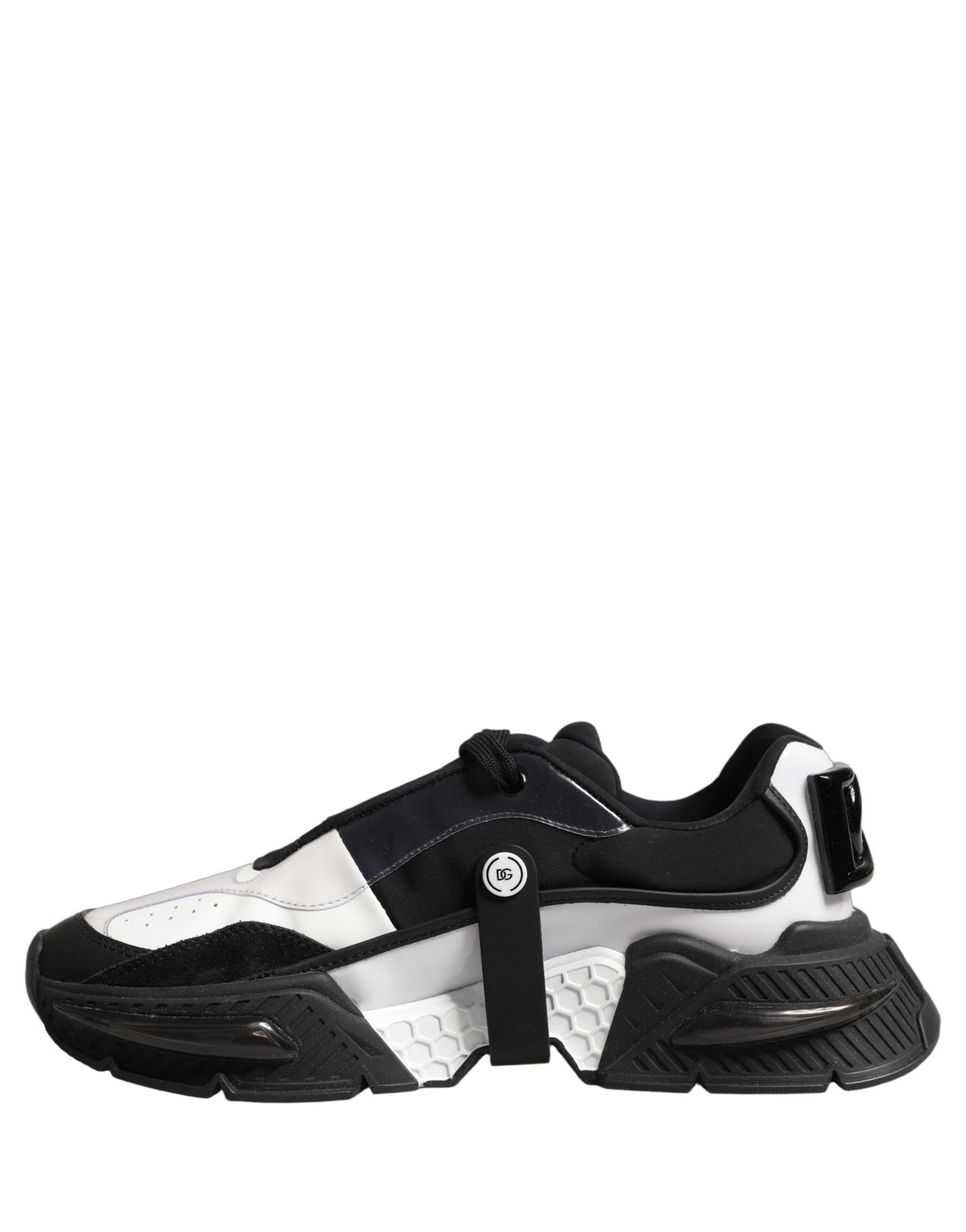 Dolce & Gabbana Weiße Schwarze Logo Airmaster Herren Sneaker Schuhe