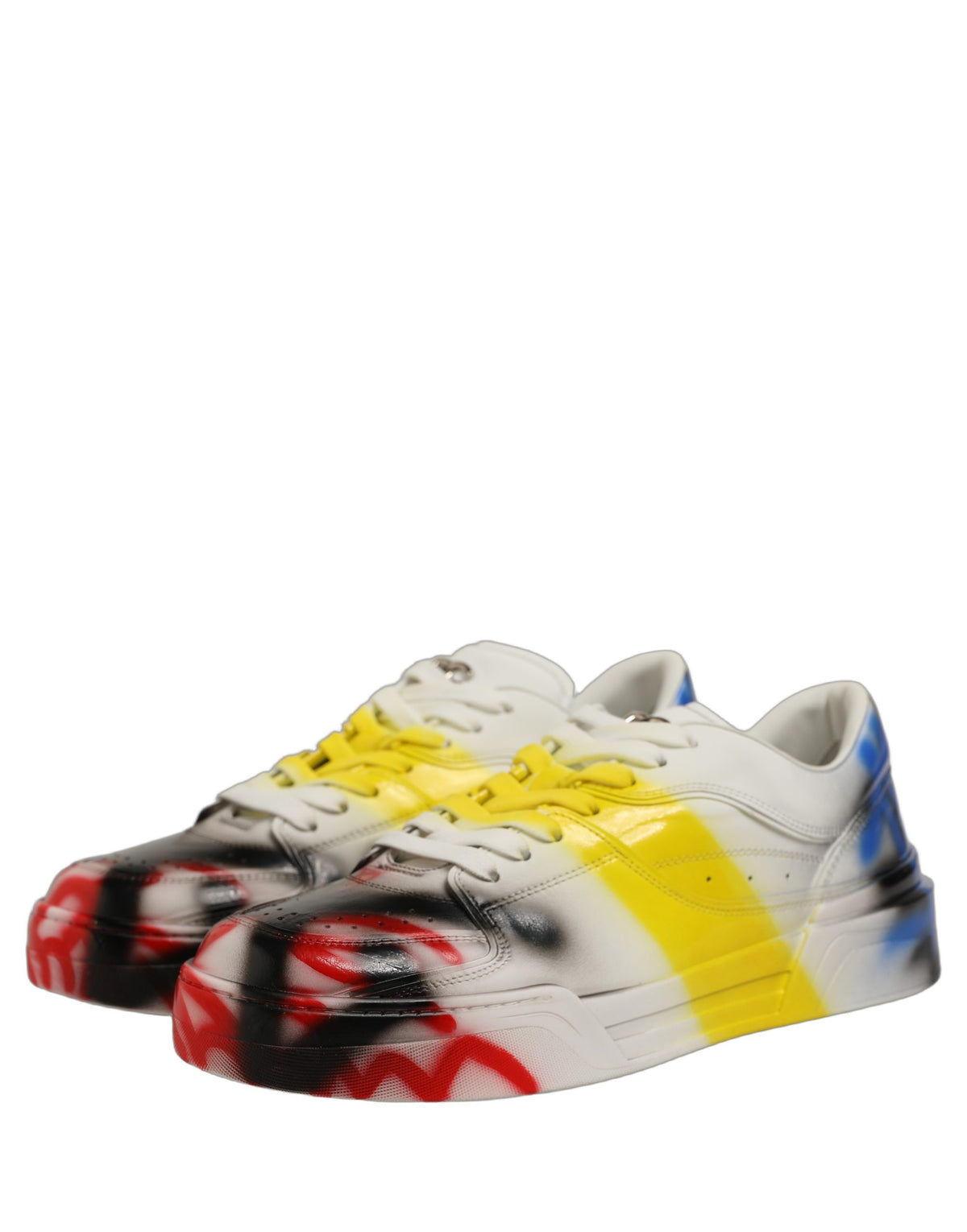 Dolce & Gabbana Mehrfarbige New Roma Paint Sneaker Herrenschuhe