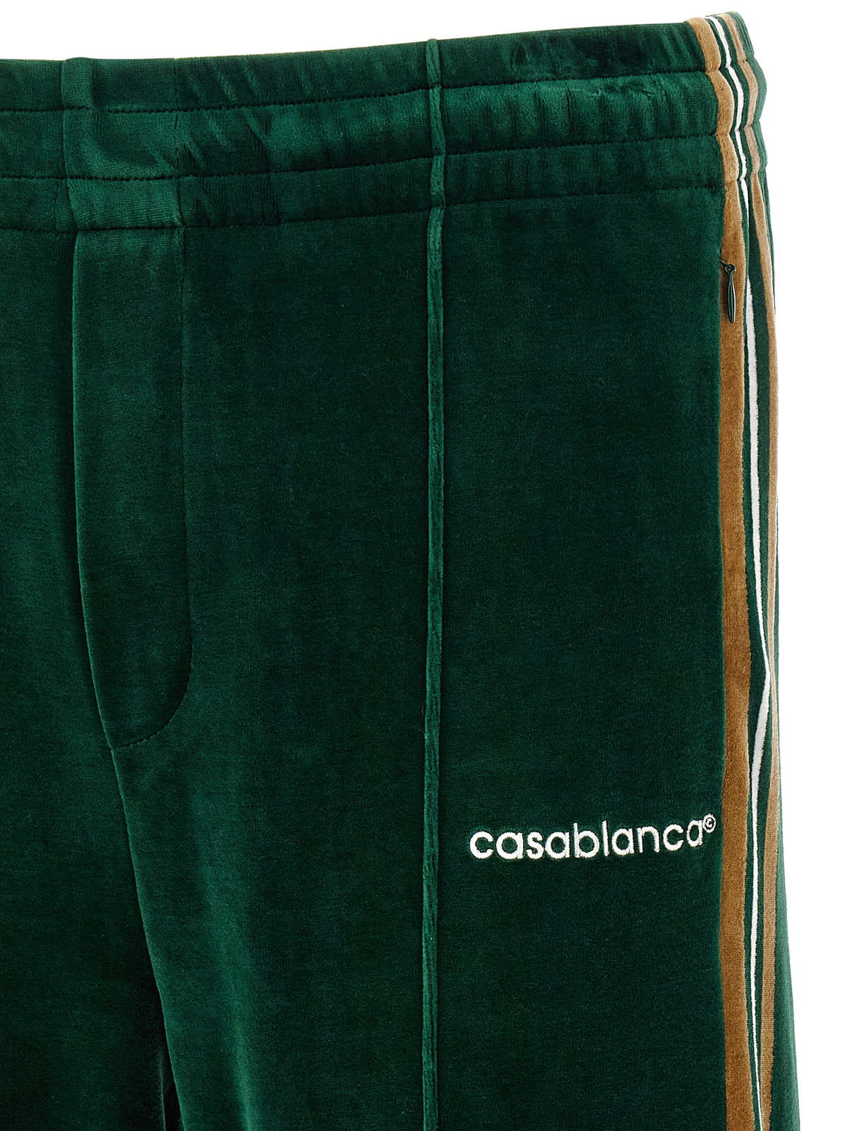 Casablanca Zweifarbige Baumwoll-Freizeithose