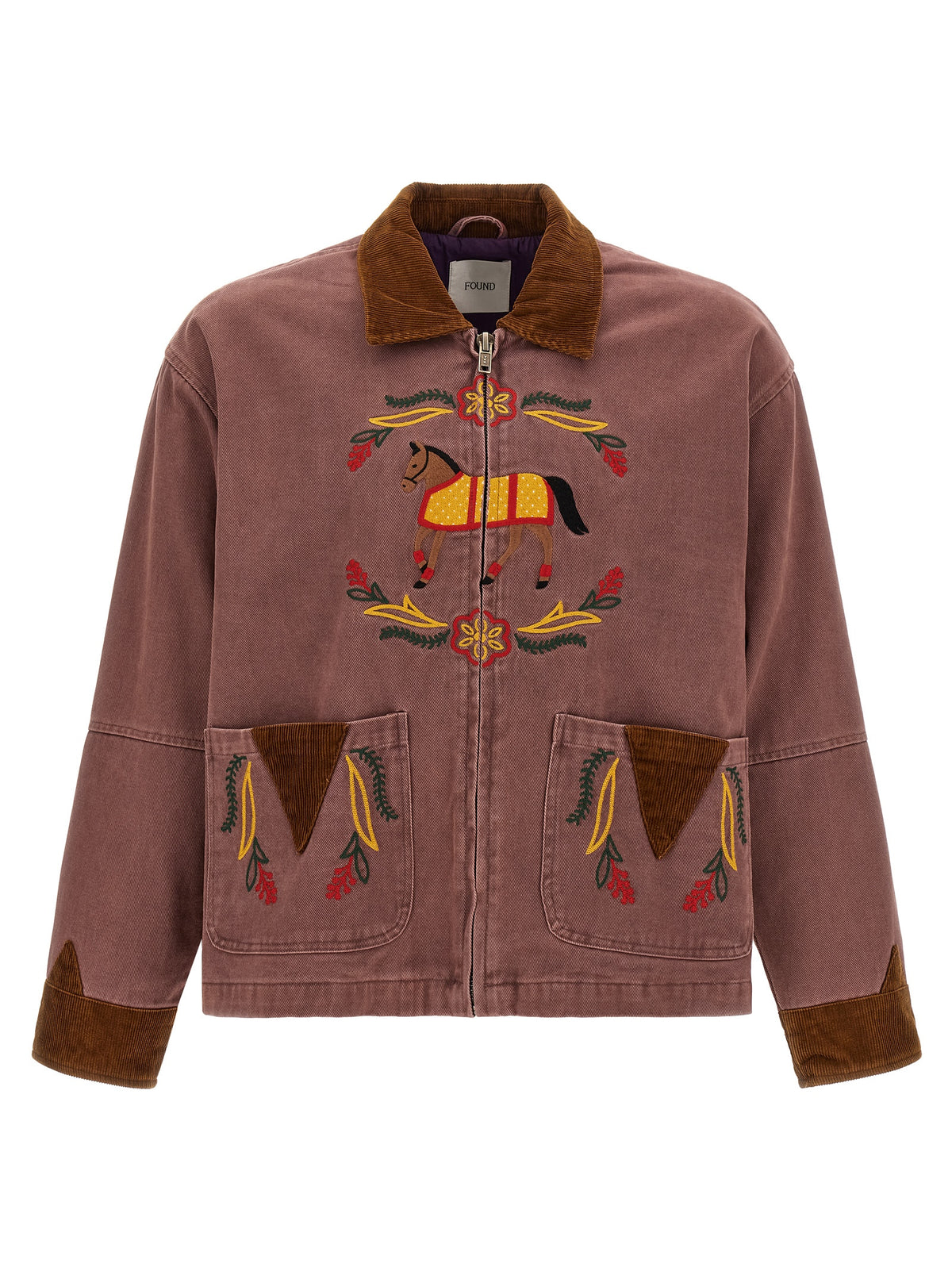 FOUND Mehrfarbige Jeansjacke aus Baumwolle