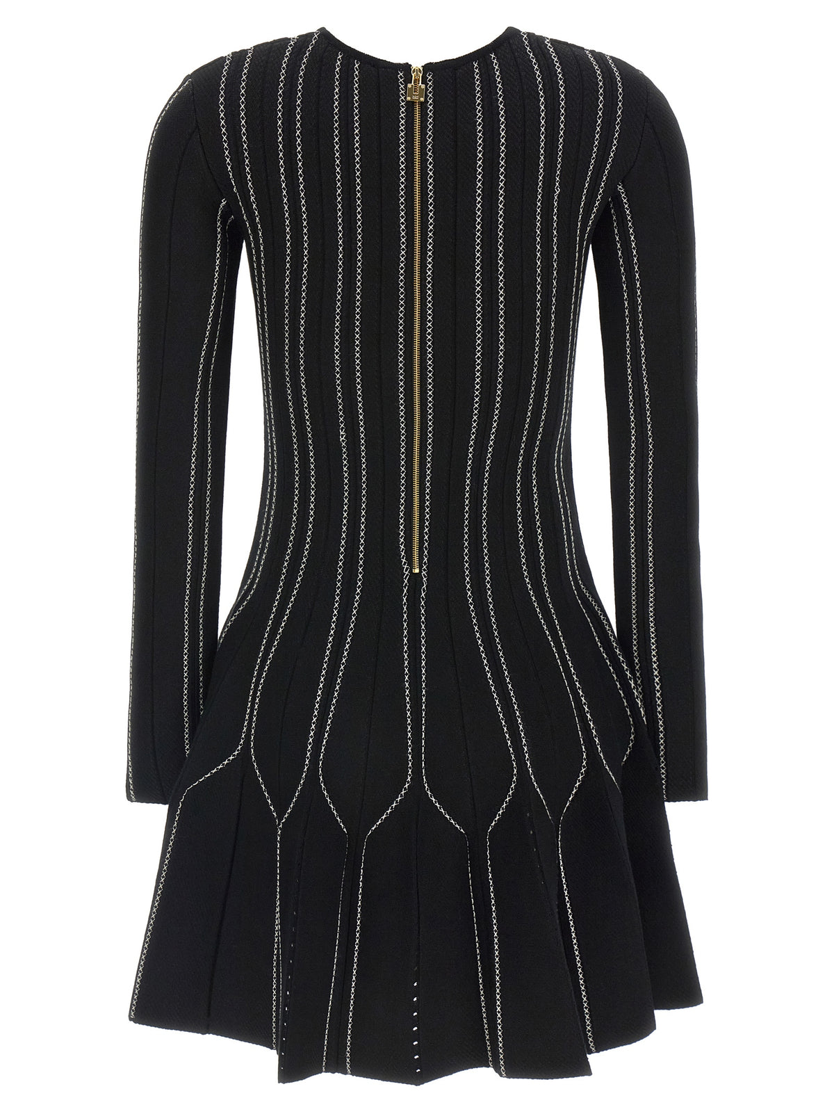 Elisabetta Franchi Schwarzes Viskose-Kurzkleid