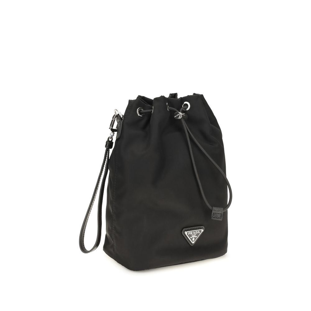 Prada Schwarzes Nylon Portemonnaie