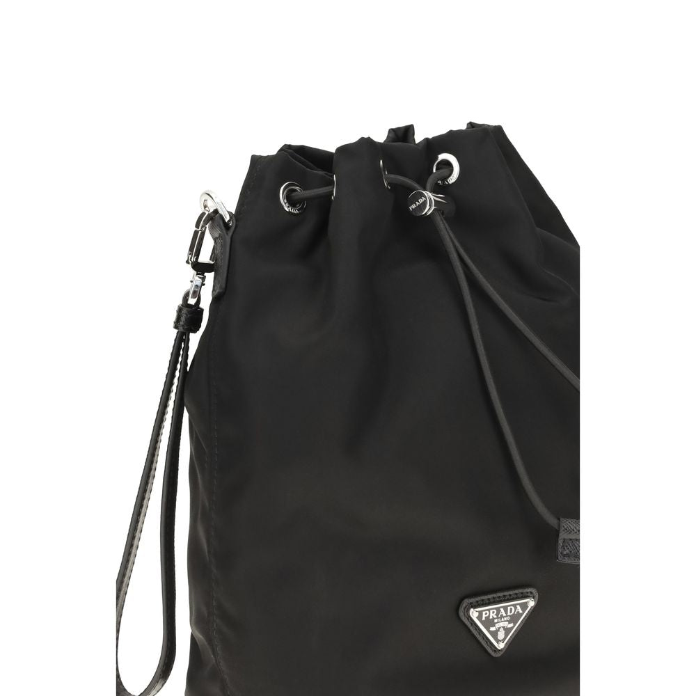 Prada Schwarzes Nylon Portemonnaie