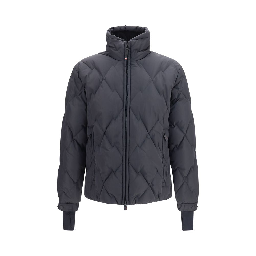 Moncler Grenoble Schwarze Daunenjacke aus Gänsedaunen, durchgehend