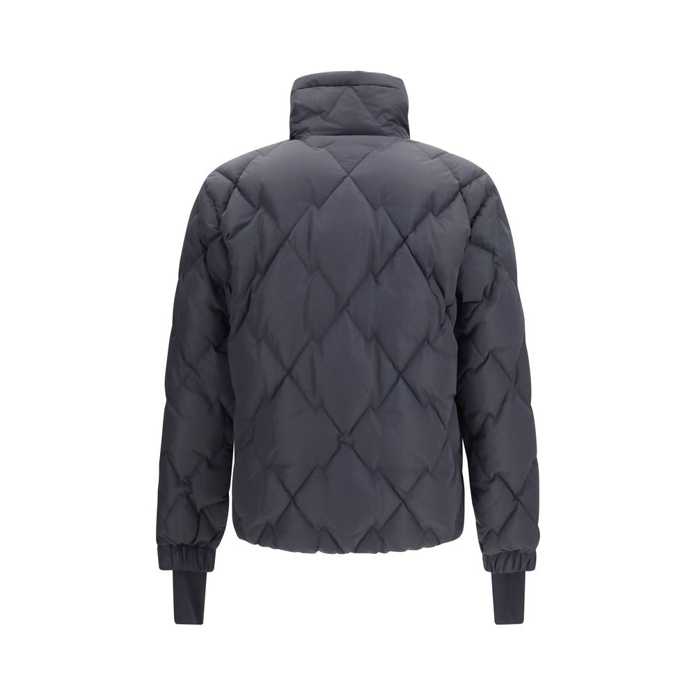 Moncler Grenoble Schwarze Daunenjacke aus Gänsedaunen, durchgehend