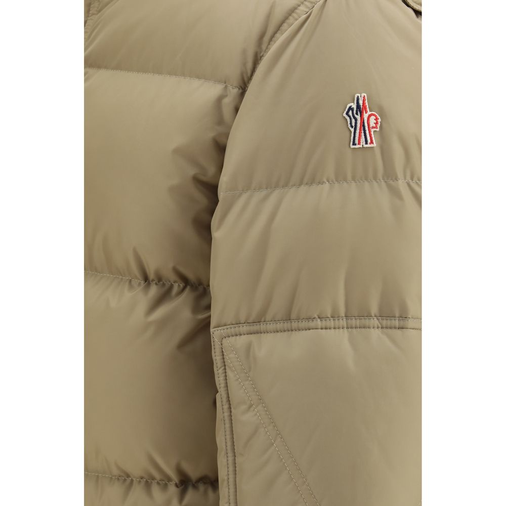 Moncler Grenoble Beige Daunenmantel aus Gänsedaunen