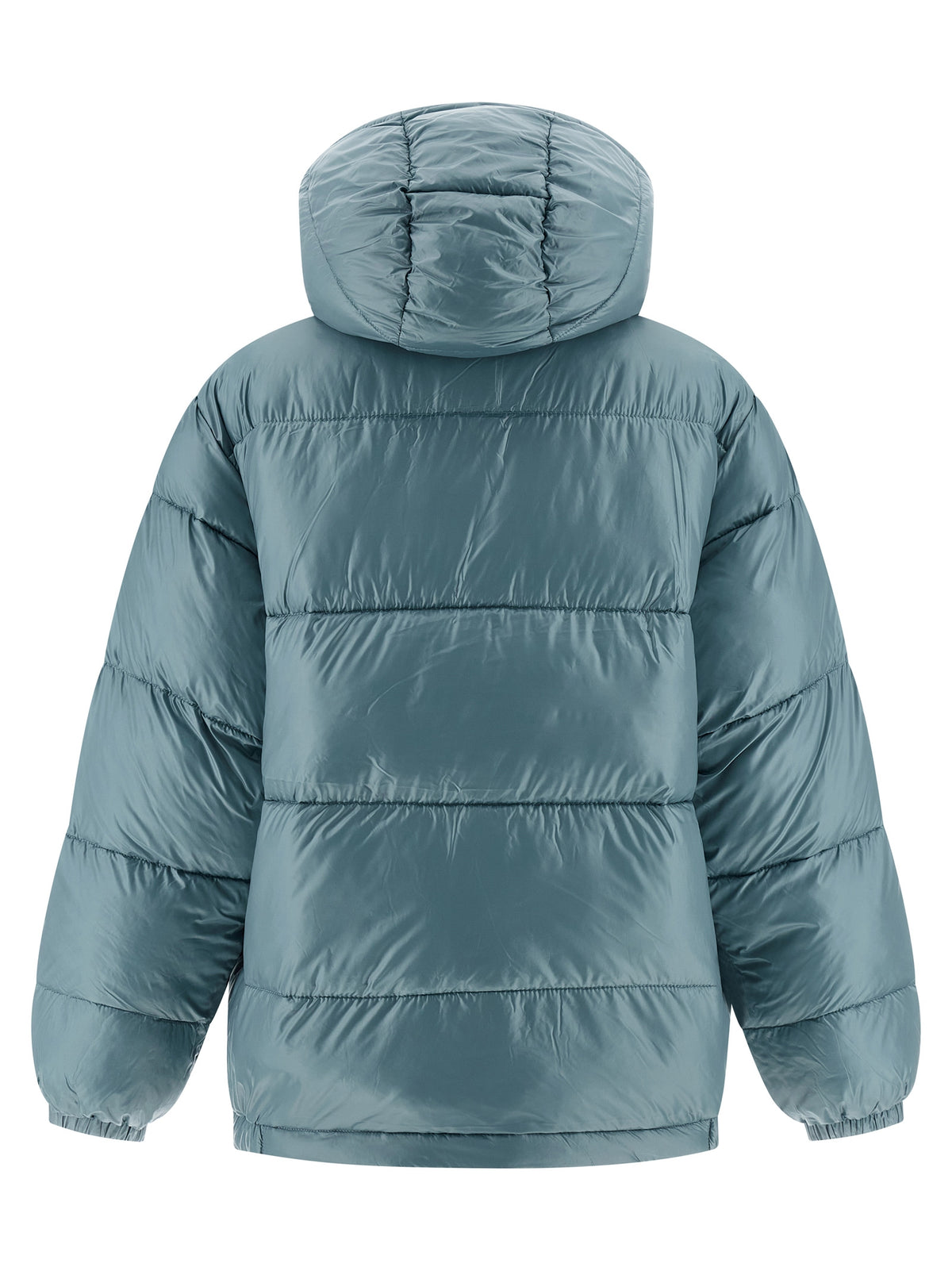 Carhartt Wip Blaue Polyester-Jacke in voller Länge