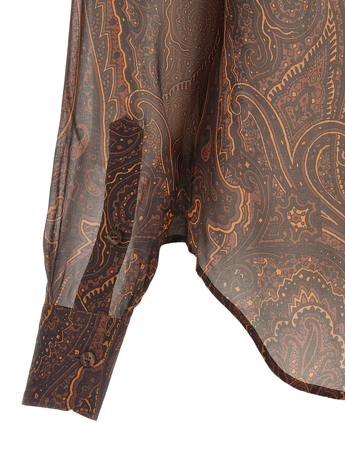 Etro Braune Seidenbluse