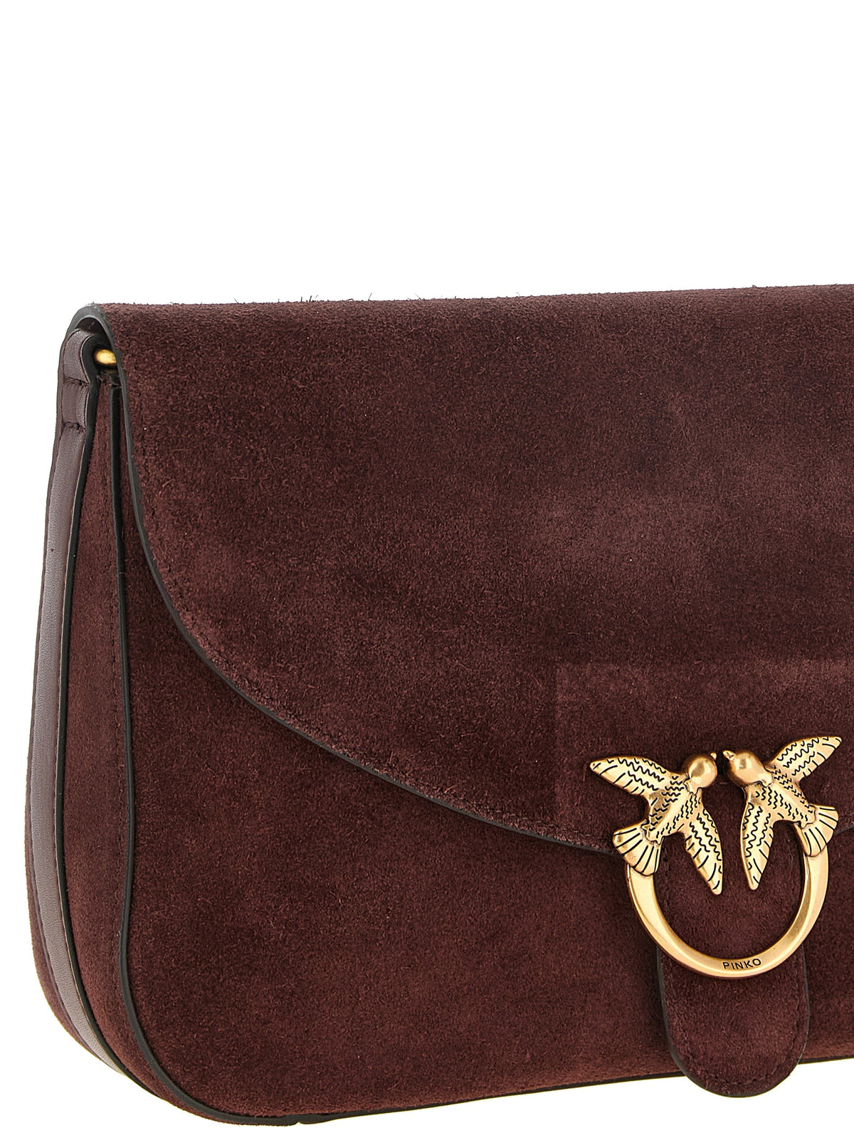 PINKO Bordeaux Kalbsleder Umhängetasche