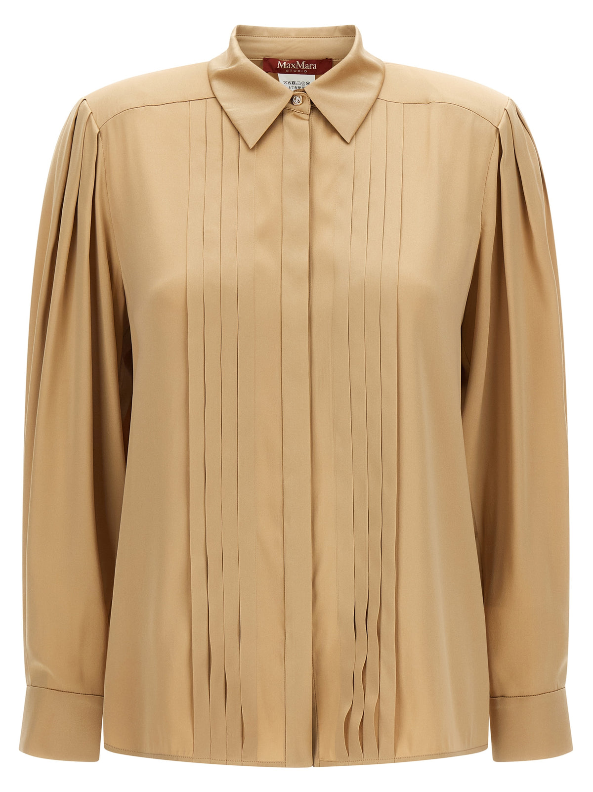 Max Mara Beige Seidenbluse