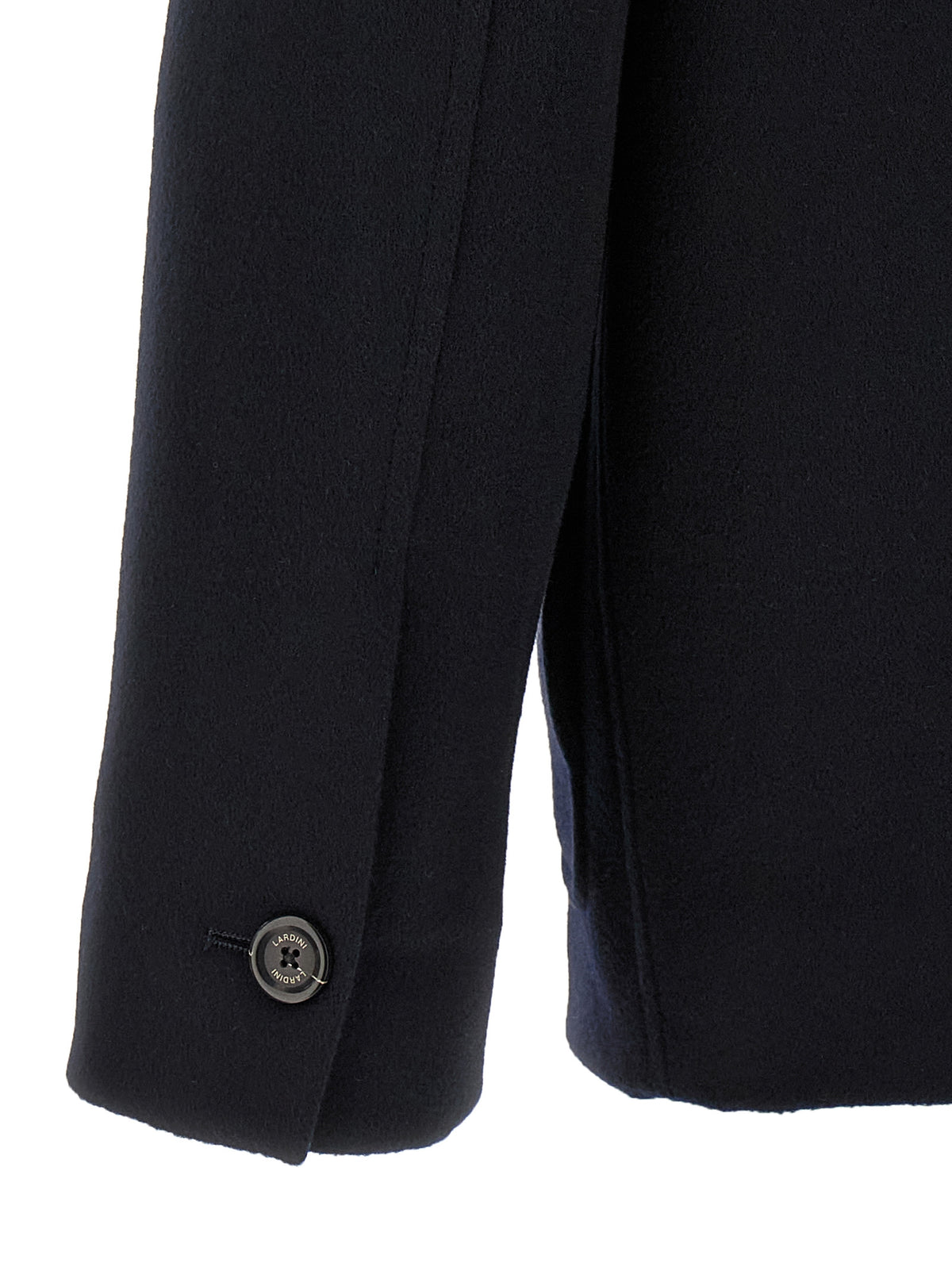 Lardini Blaue Kaschmir-Jacke in voller Länge