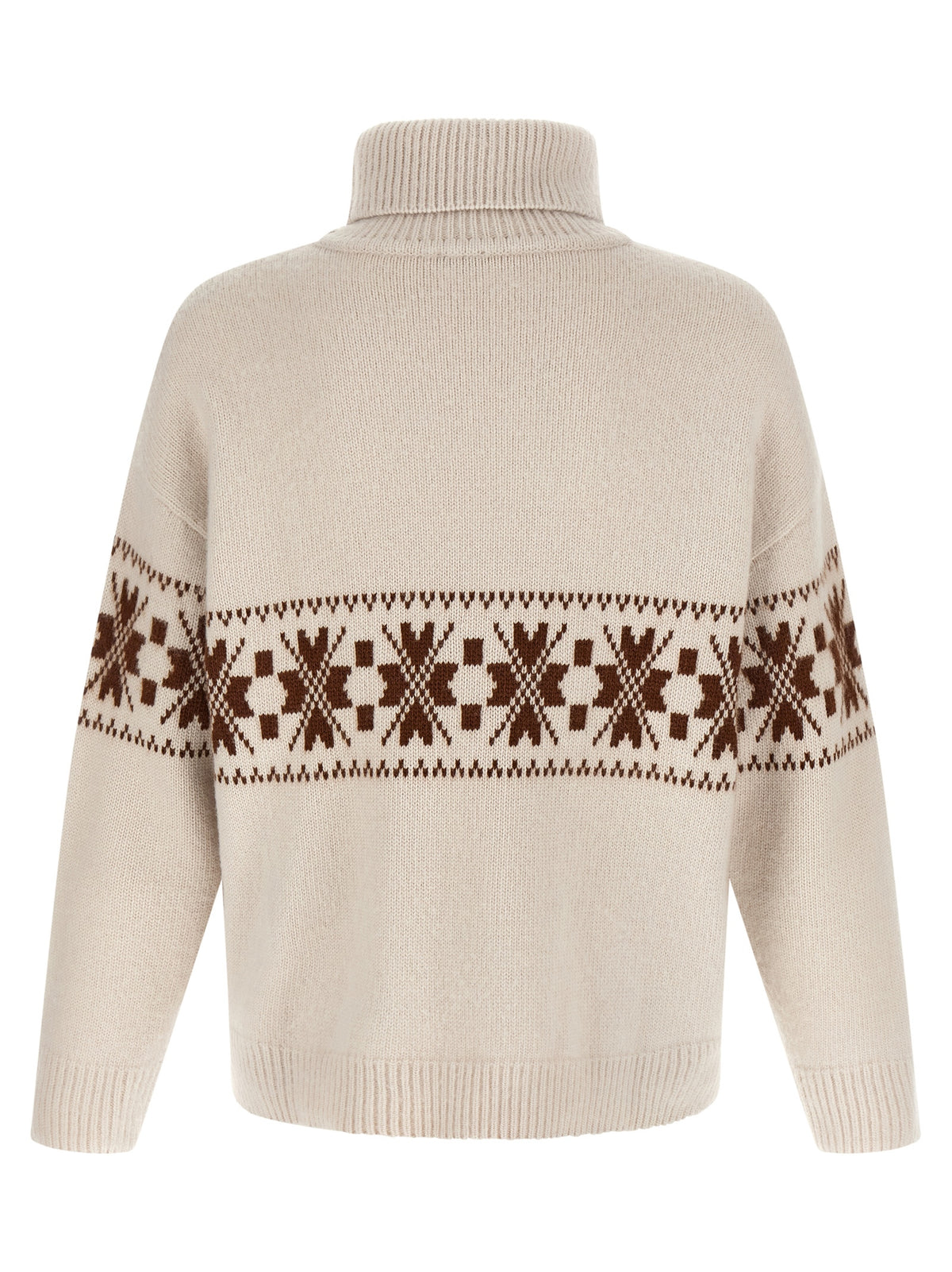 Kiton Weiße Wollstrickjacke