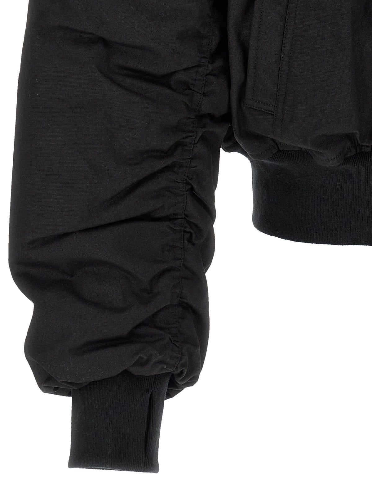 Thom Krom Schwarzer Bomber aus Baumwolle