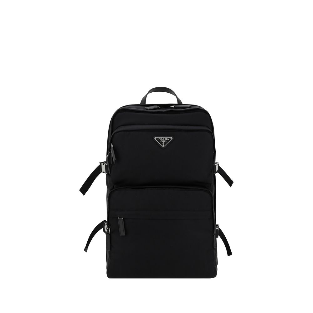 Prada Schwarzer Rucksack aus recyceltem Polyamid