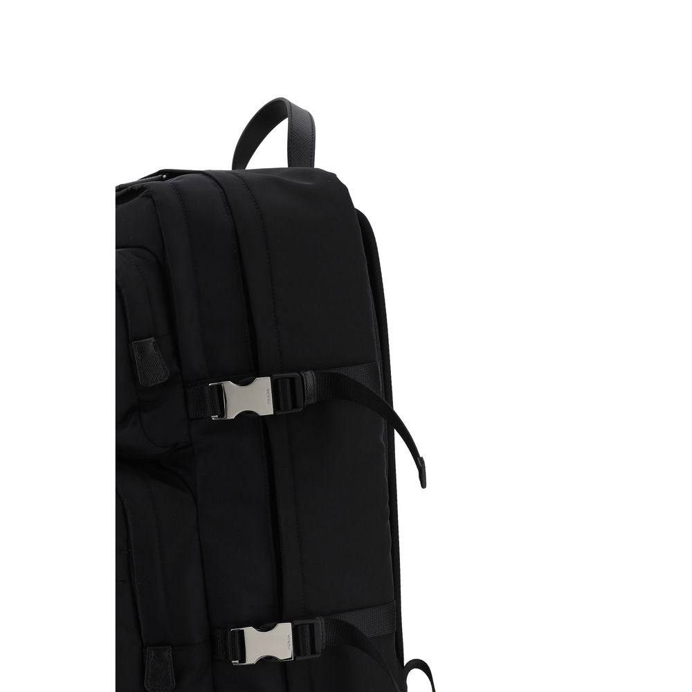 Prada Schwarzer Rucksack aus recyceltem Polyamid