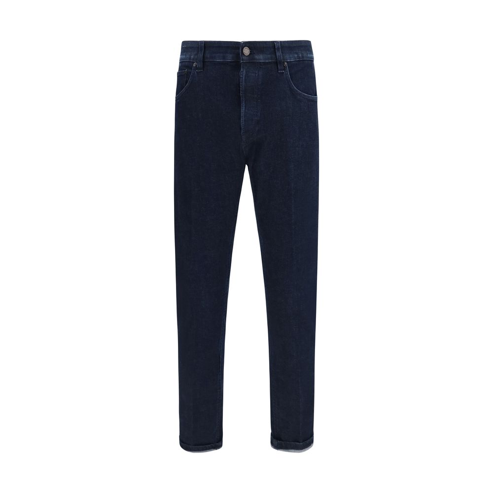 PT Torino Blaue Jeans aus Baumwolle, Tapered Fit