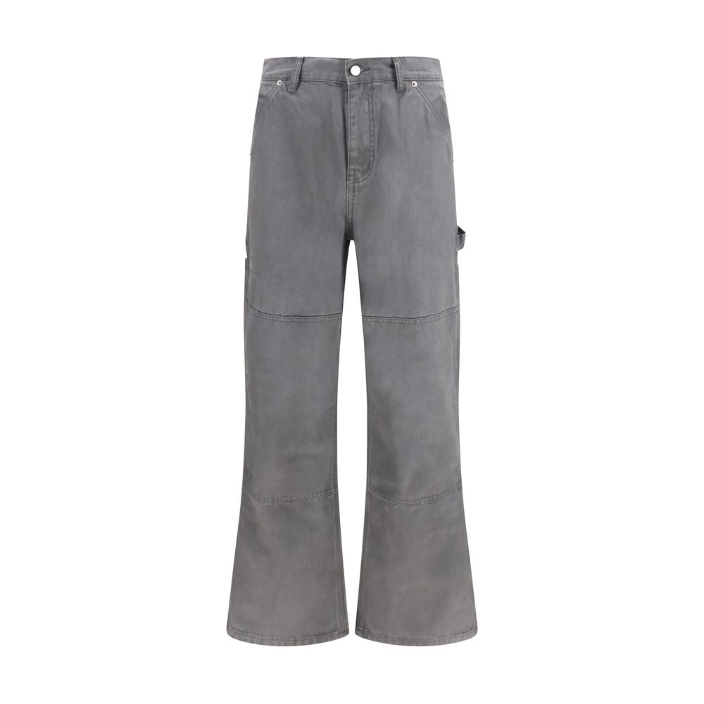 FOUND Graue Cargohose aus Baumwolle