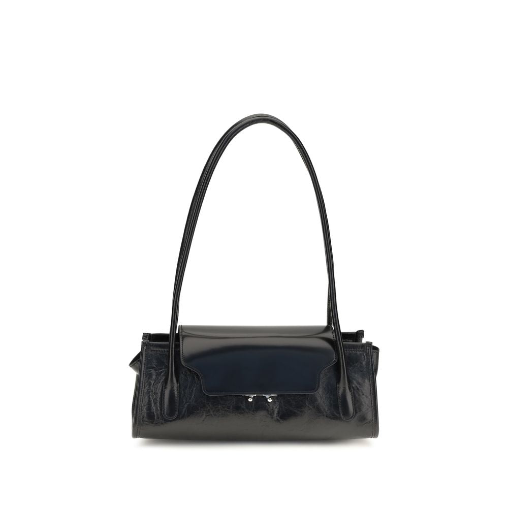 Marni Schwarze Bos Taurus Kalbsleder Schultertasche