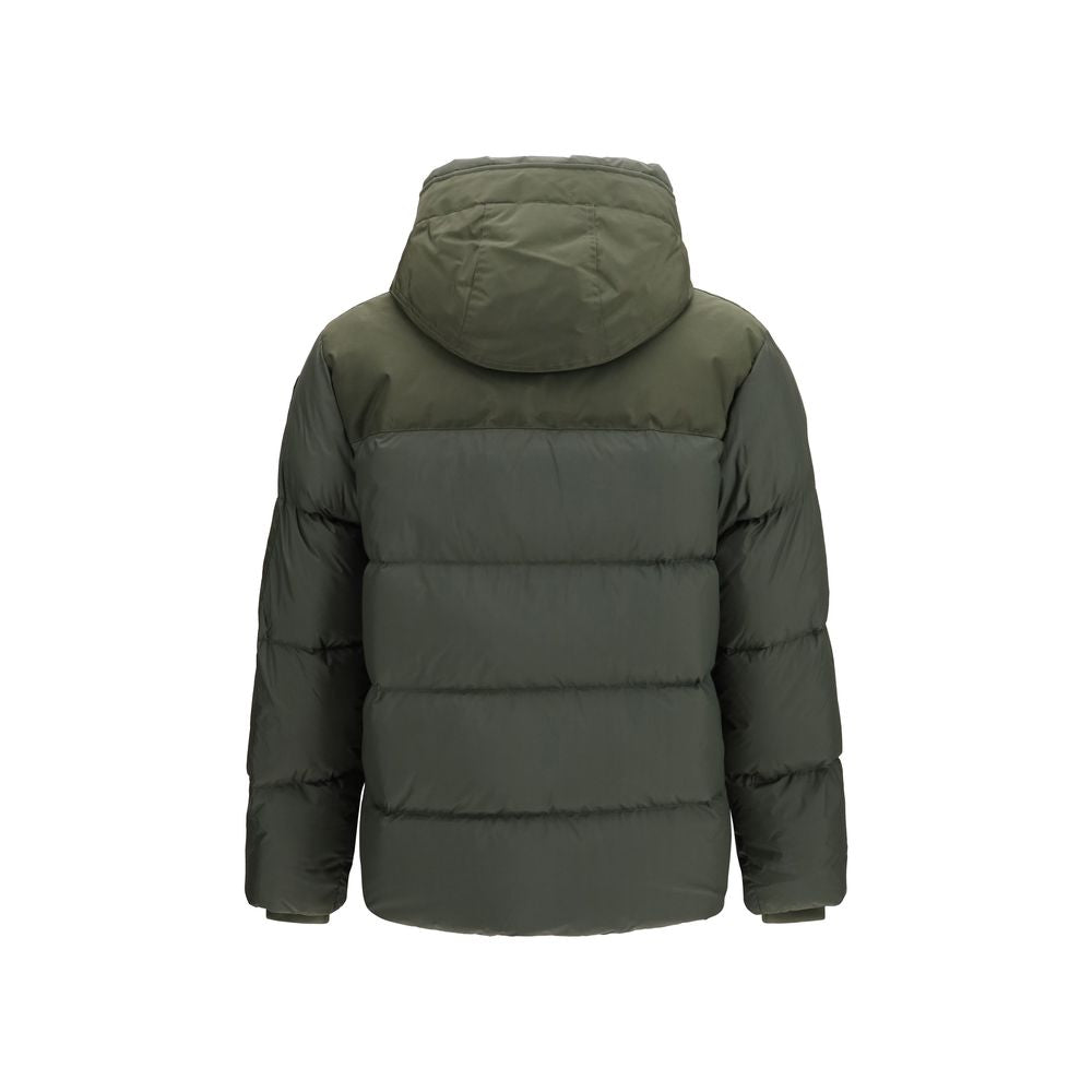 Parajumpers Zweifarbige Polyamid-Steppjacke in voller Länge