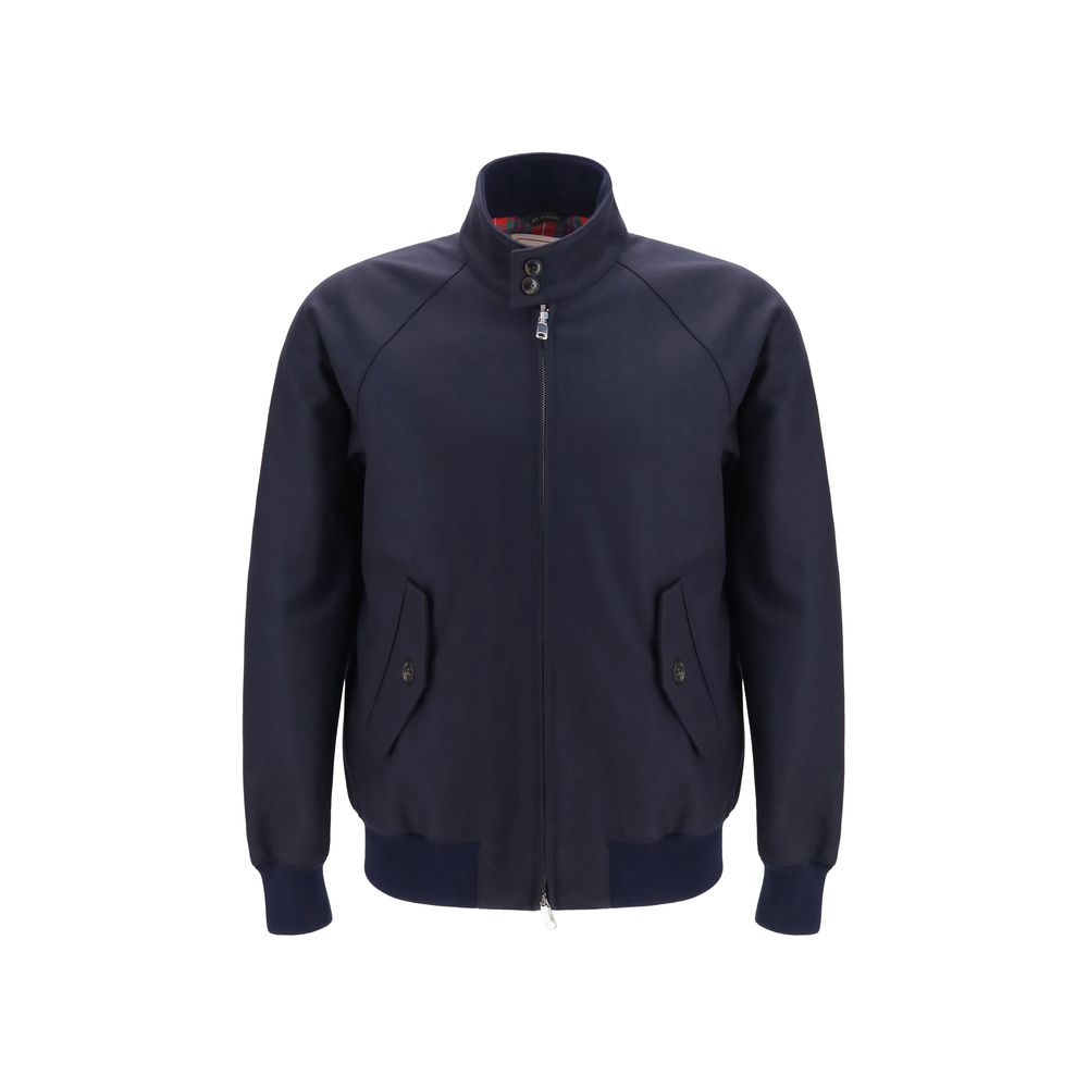 Baracuta Blaue Jacke aus Lammwolle Aries