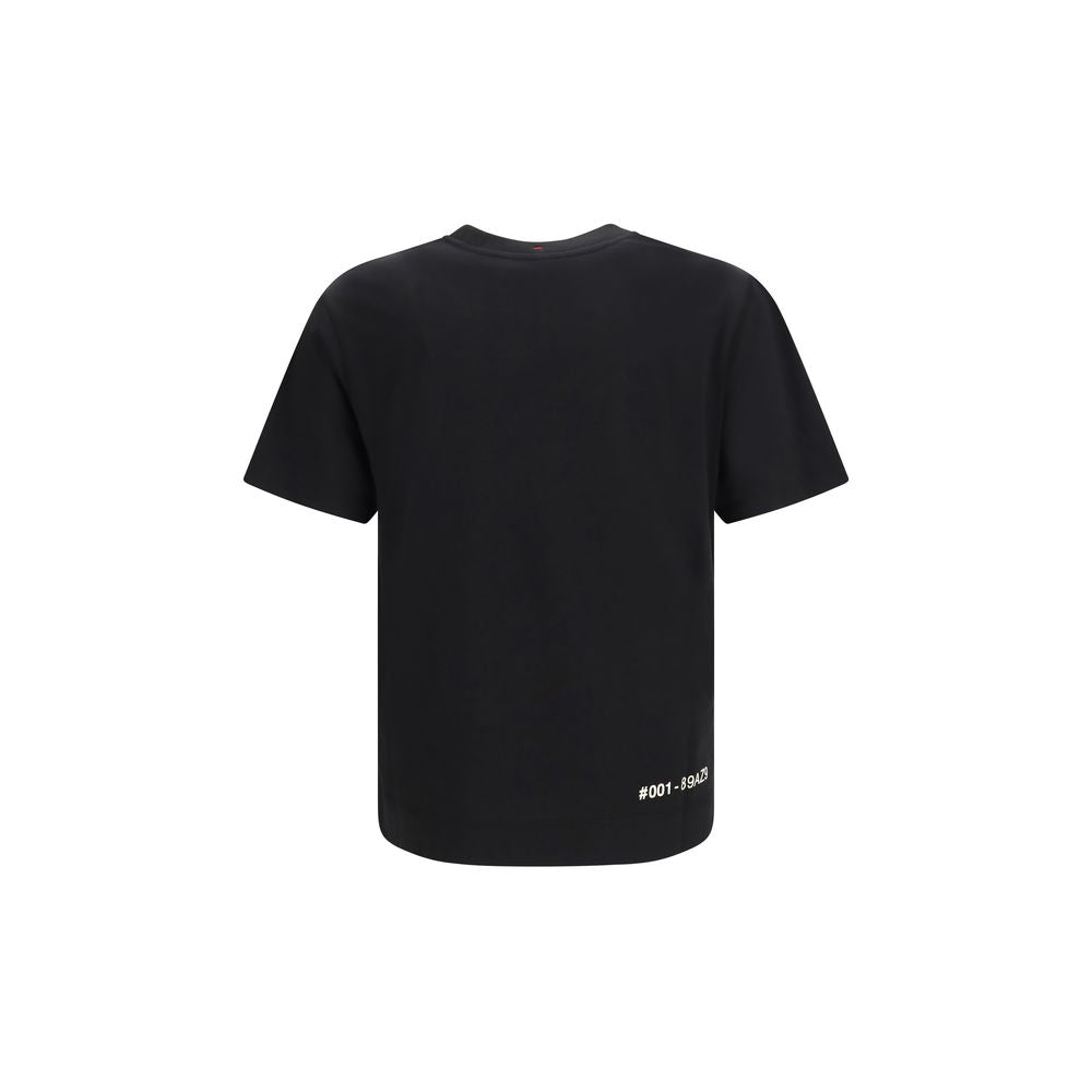 Moncler Grenoble Schwarzes Baumwoll-T-Shirt