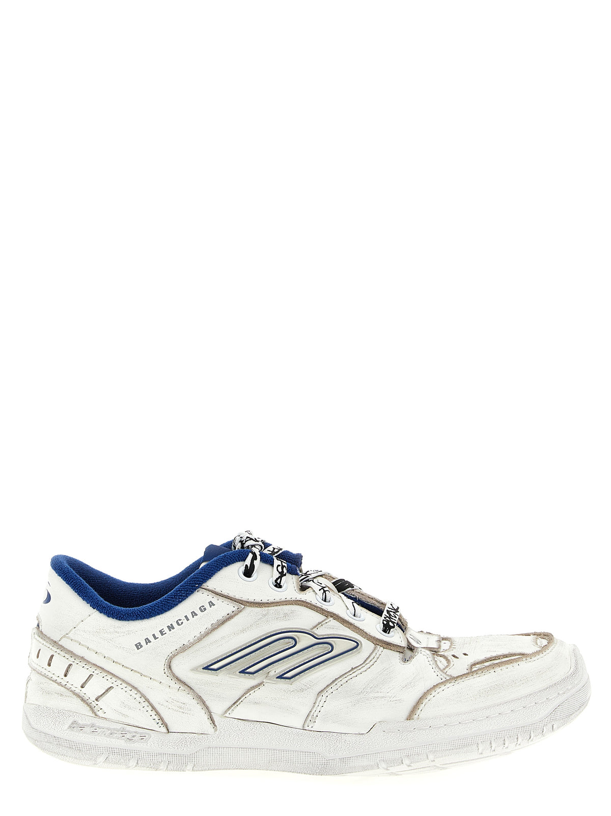 Balenciaga Weiße Kalbsleder-Sneaker im Athletic-Look