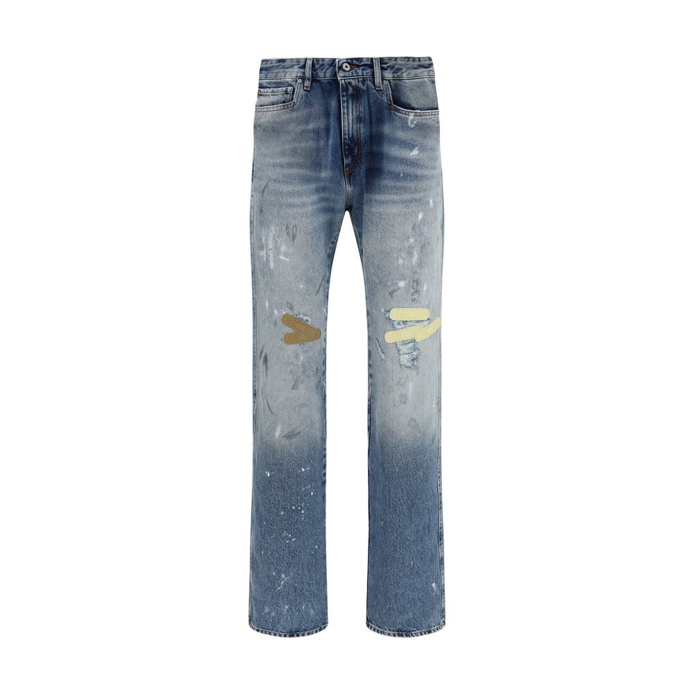PDF Channel Blaue Jeans aus Baumwolle im geraden Schnitt