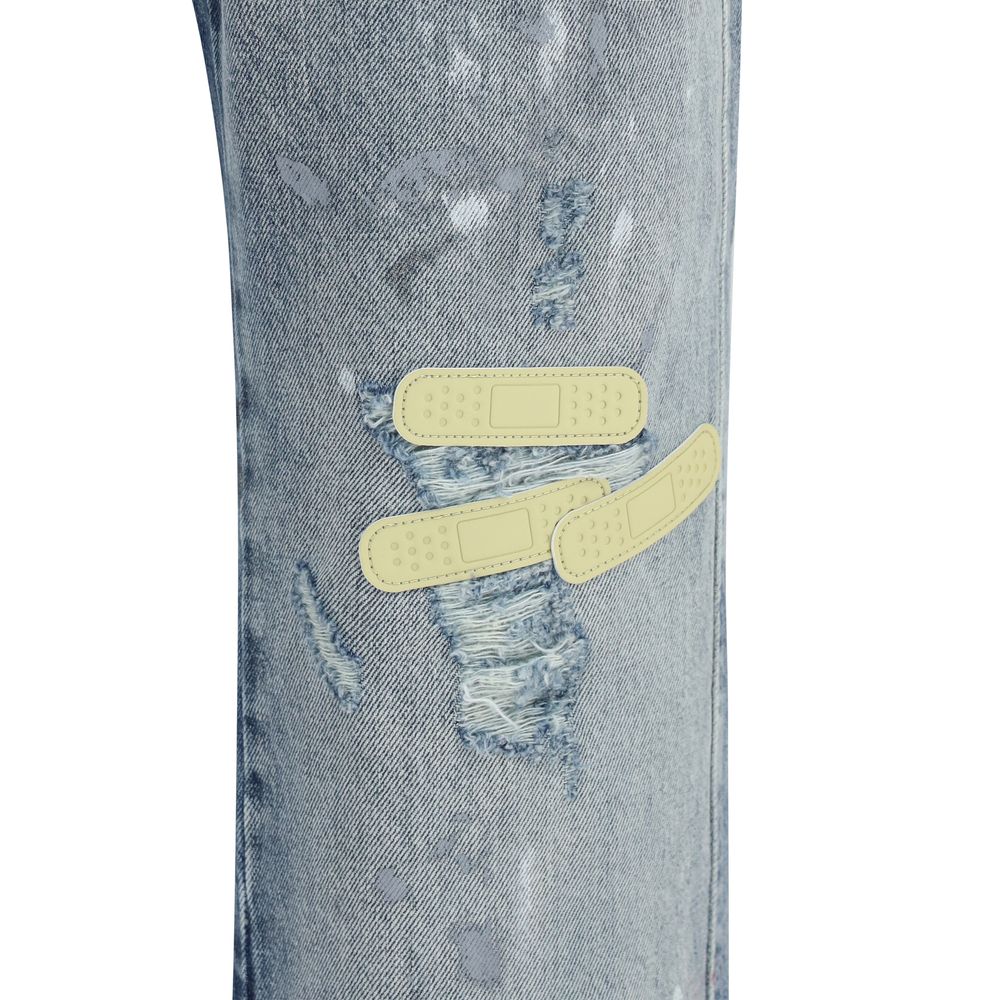 PDF Channel Blaue Jeans aus Baumwolle im geraden Schnitt