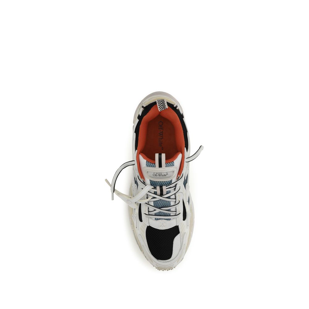 Off-White Multicolor Stoff Sportliche Turnschuhe